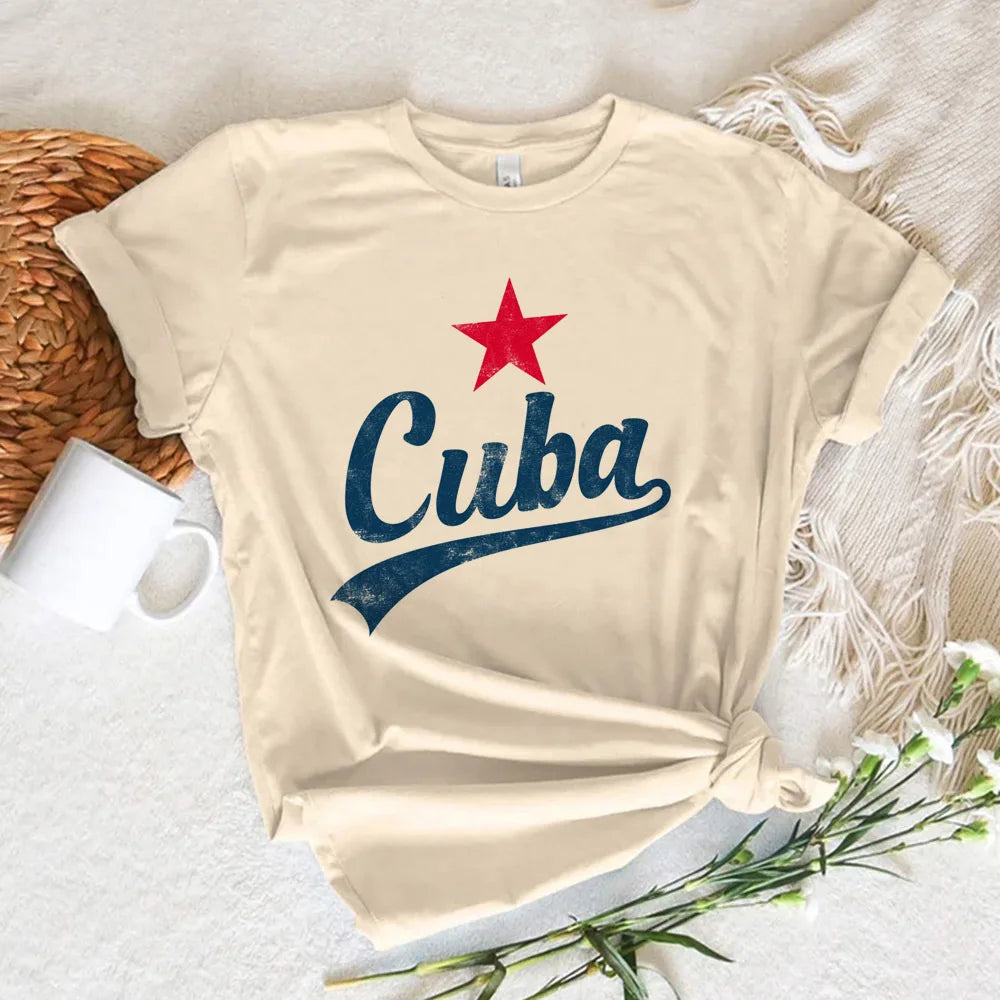 Cuba Tee women athleisure t-shirts girl Japanese streetwear harajuku clothing SS69 12.69 60914 / S