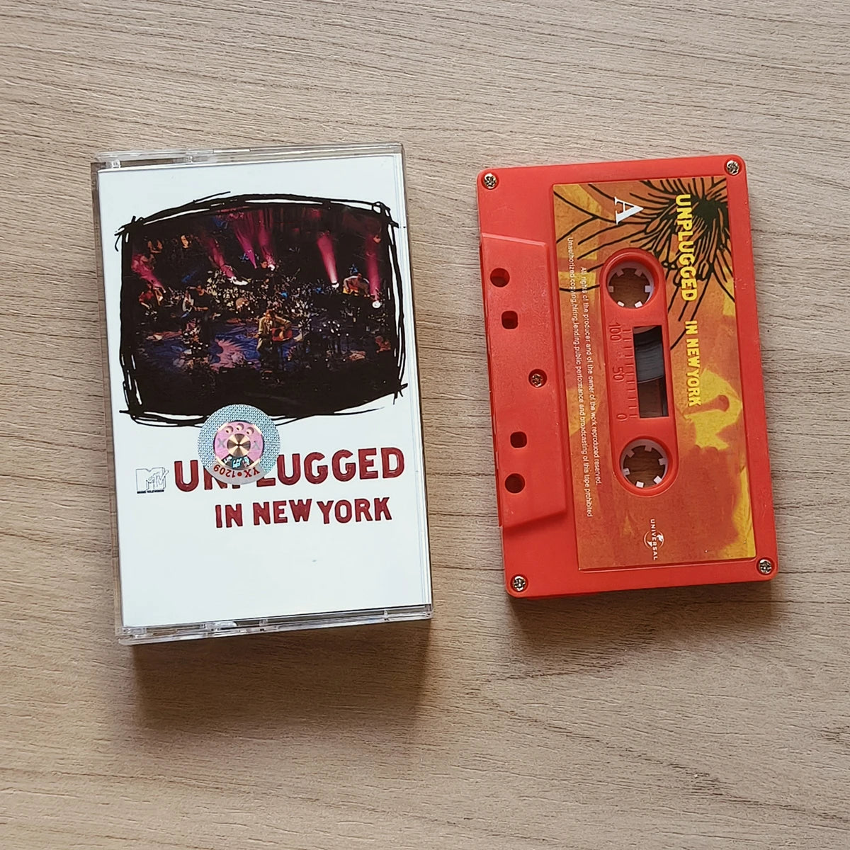 Nirvana MTV Unplugged & Incesticide Cassette Tape Set - Retro Music Prop