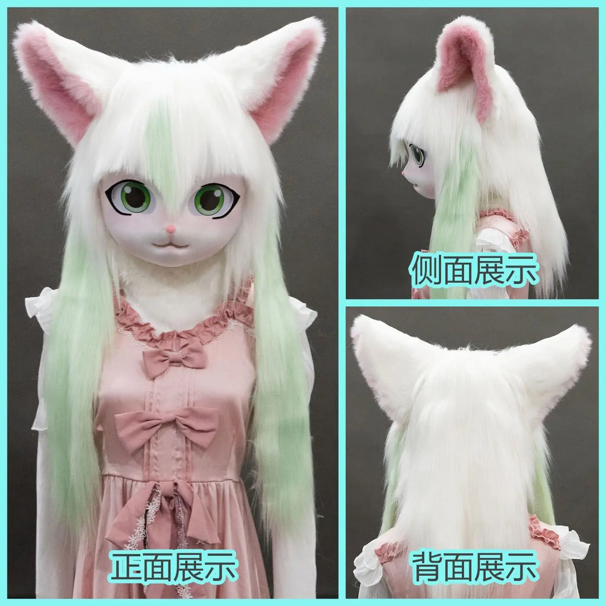 Daliclown Unisex Animal Kigurumi Fursuit Costume with Head & Paws