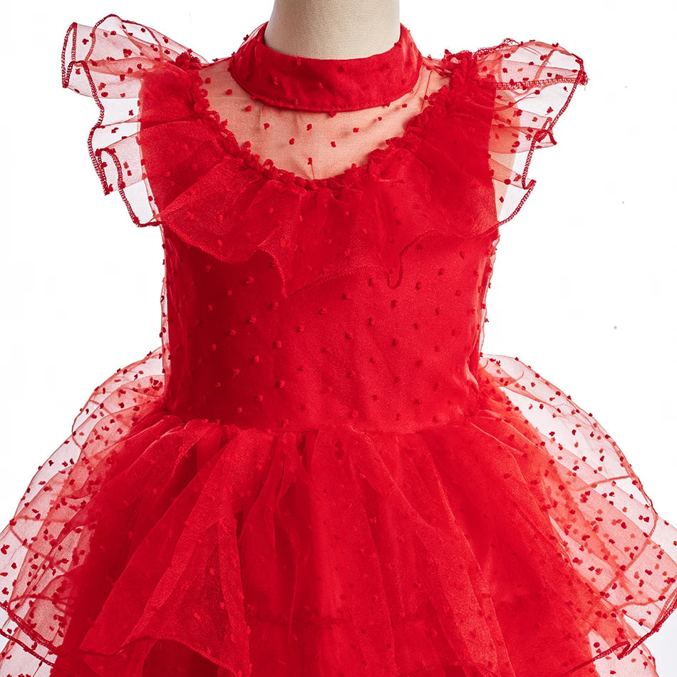 Girls Princess Cosplay Costume Dress - Flower Print