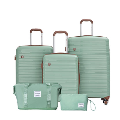 Luggage Sets 5 Piece,Suitcases with Double Spinner Wheels and TSA Lock,Hardcase 3 set Luggage with Travel Duffle Bag