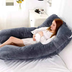Soft Fleece Pregnant Pillow Gravida U Type Lumbar Pillow Multi Function Side Protect Cushion for Pregnancy Women Dropshipping