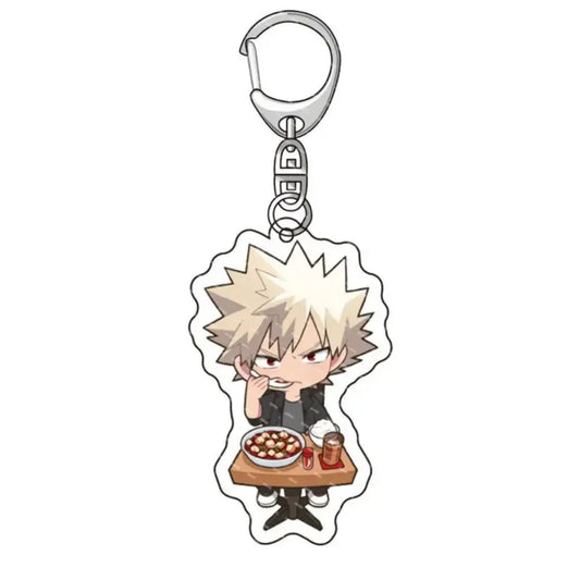 Fashion Anime College Keychain Cartoon Character Double Sided Acrylic Key Chain Fans Collection Jewlry Gift SS69