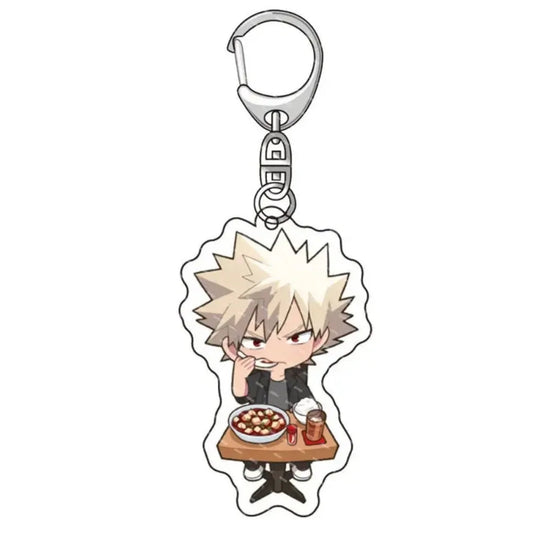 Fashion Anime College Keychain Cartoon Character Double Sided Acrylic Key Chain Fans Collection Jewlry Gift SS69