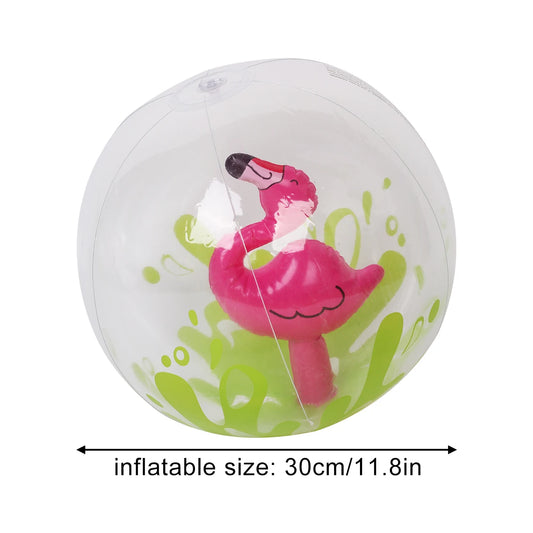 SS69 30cm Transparent PVC Inflatable Beach Ball for Pool and Party Supplies