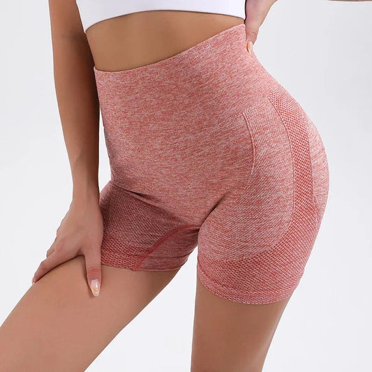 Women Yoga Shorts High Waist Butt Lifting Workout Fitness Tights Tummy Control Gym Running Stretched Pants Casual Sportswear SS69