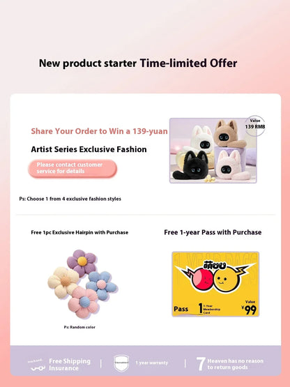 MUU AI Companion Robot Emotional Interaction Plush Toys Robot Remote Conversation long-term Memory Cartoon Robot Children Gifts