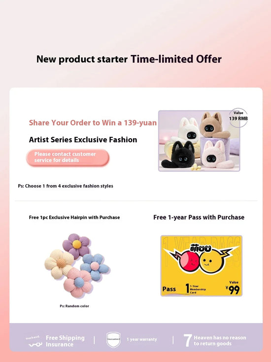 MUU AI Companion Robot Emotional Interaction Plush Toys Robot Remote Conversation long-term Memory Cartoon Robot Children Gifts