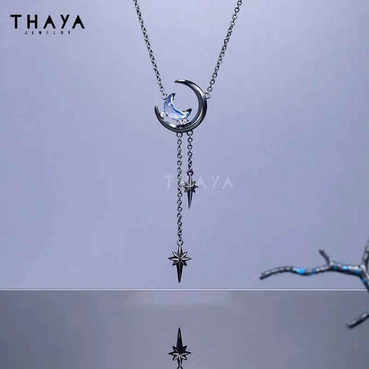 Thaya New Trendy Original Design Women Necklaces Vintage Women Chorker Fashion Pendant Necklace For Women Crystal Party Jewelry