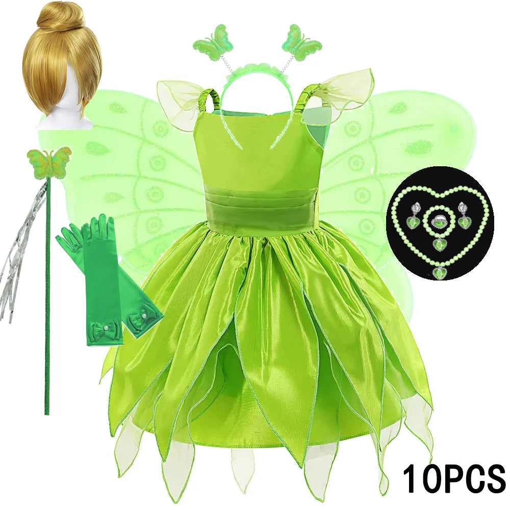 DOCHEER Girls Flower Fairy Princess Dress with Wings