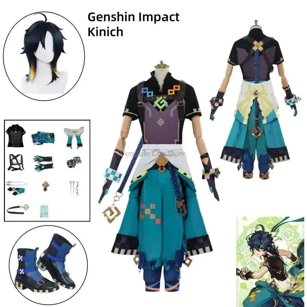 Genshin Impact Kinich Cosplay Costume Unisex Adult Anime Stage Outfit