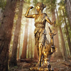 Moon Goddess Resin Statue 27cm Celestial Altar Decor