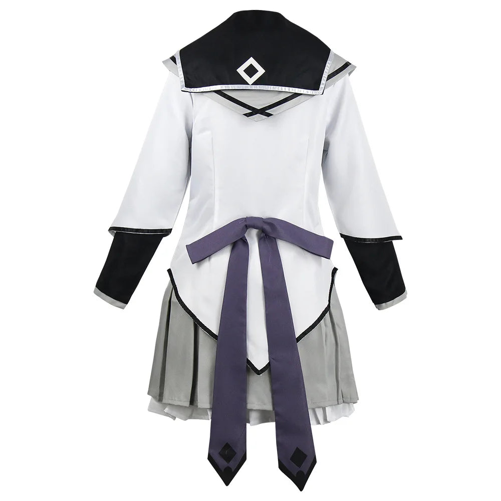 HOMCHEE TRENDS Akemi Homura Anime Cosplay Costume Set with Wig
