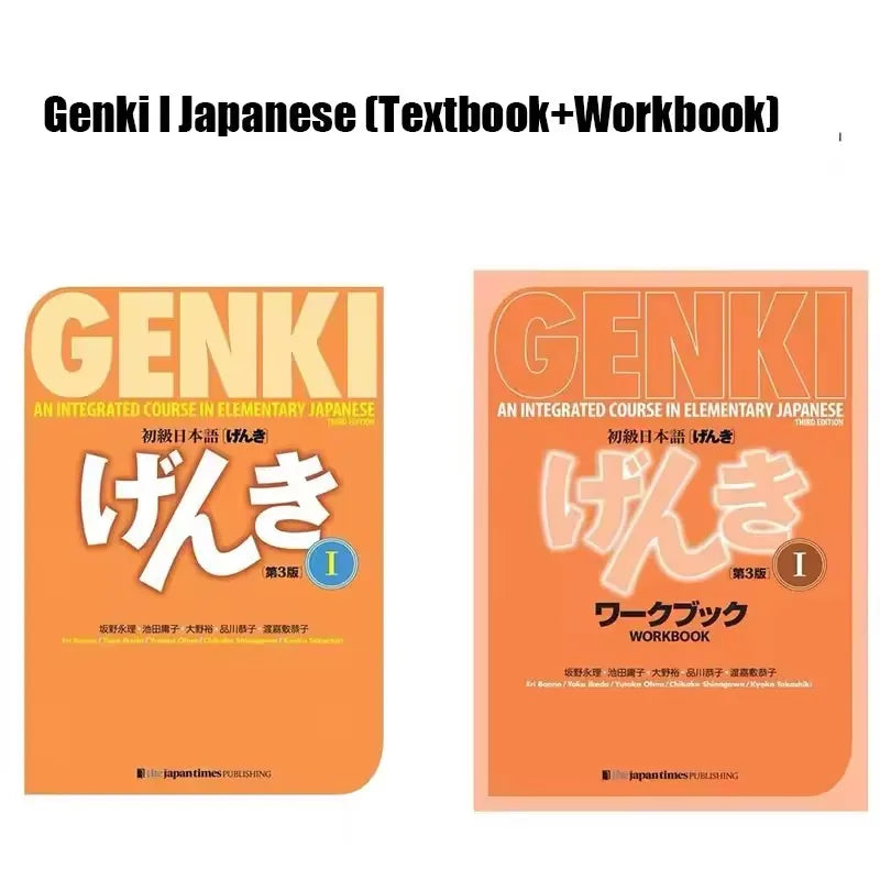 Genki 3rd Edition learn japanese Textbook workbook answer An Integrated Course In Elementary Japanese and english Learning Book SS69 85.69 2 Book Part 1