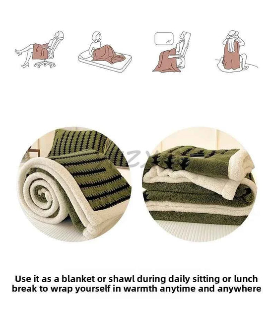 Thicken Warm Flannel Blanket Super Soft Fluffy Queen Blanket Single Double Size Cozy Skin-friendly Multifunctional Nap Blanket