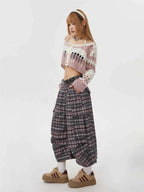 Summer Women Abi Goblin Core Plaid Jorts Harajuku Y2k Streetwear Shorts 2000s Aesthetic Pants Japanese Grunge Cyber Punk Tomboy