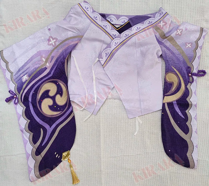 Raiden Shogun Cosplay Costume Set with Wig for Women