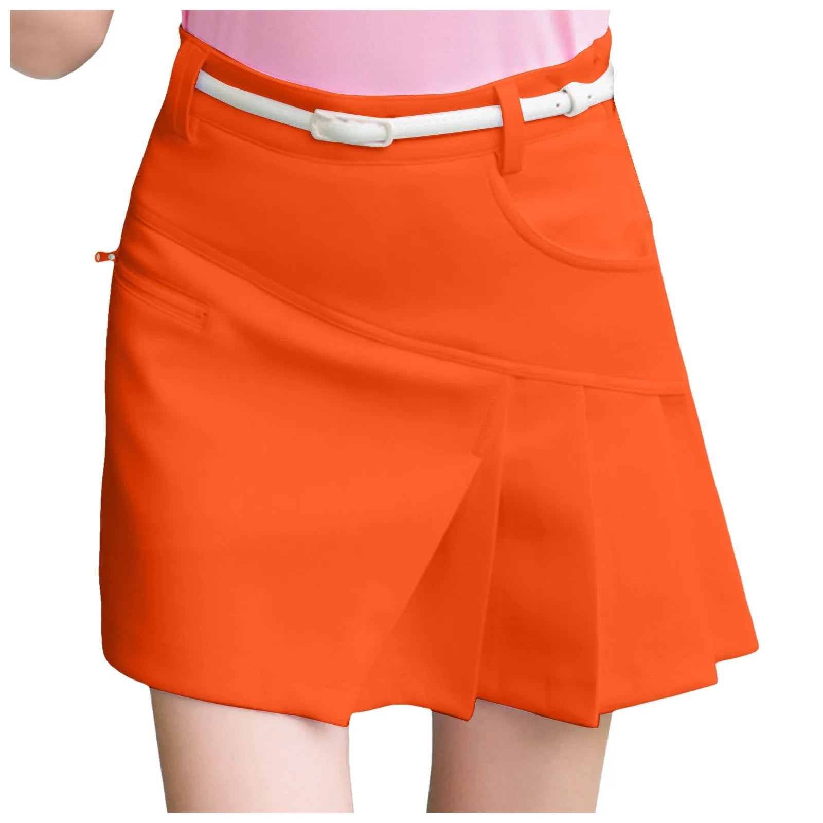 Asymmetrical Tenis Skirt For Women Side Zipper Up Bodycon Golf Wrapped Skirt Aesthetic Solid Color High Waist Korean Y2k Skirt SS69