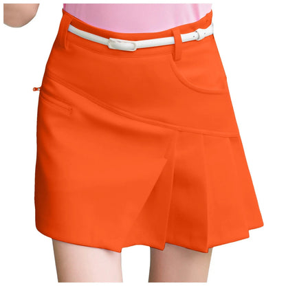Asymmetrical Tenis Skirt For Women Side Zipper Up Bodycon Golf Wrapped Skirt Aesthetic Solid Color High Waist Korean Y2k Skirt SS69