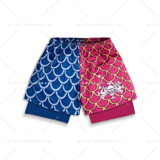 Anime Short Gyms Bilayer 2-in-1 Sports Shorts For Men Sweat-absorbent Quick-drying And Breathable Outdoor Sports Jogging Pants SS69 24.69 3DSCHZ030 / XXXL