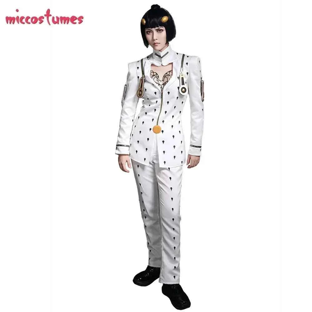 Miccostumes Men's Golden Wind Cosplay Costume Top and Pants Full Sets for Halloween Costume