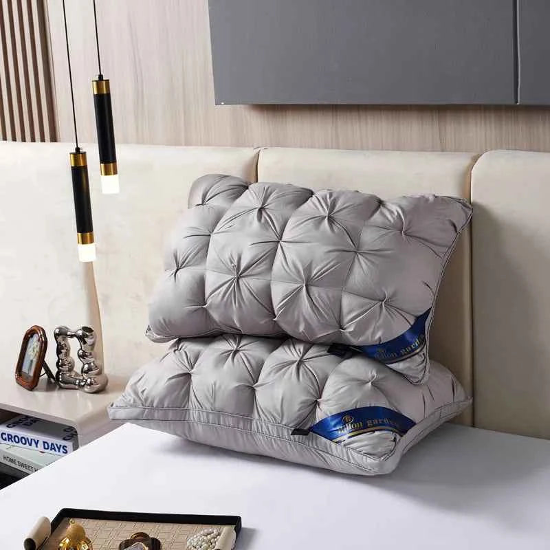 2-Piece Sleep Pillow Set, Soft Supportive Bed Pillows, Suitable for Back, Stomach, or Side Sleeping Luxury Hotel Pillows