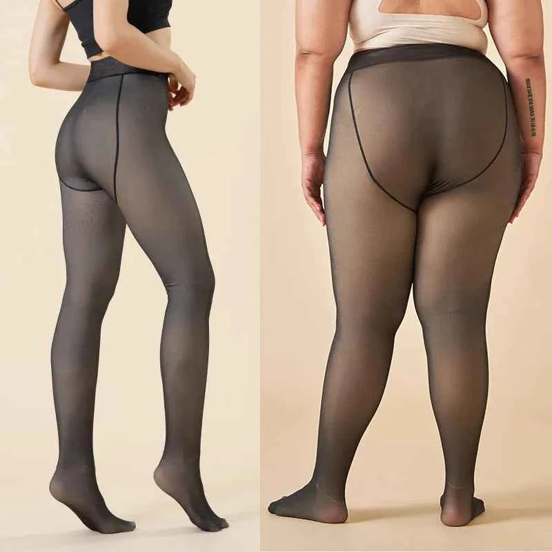 Thick Thermal Tights Stockings Women Warm Winter Sexy Translucent Pantyhose Leggings Female High Waist Elastic Slim Pantyhose