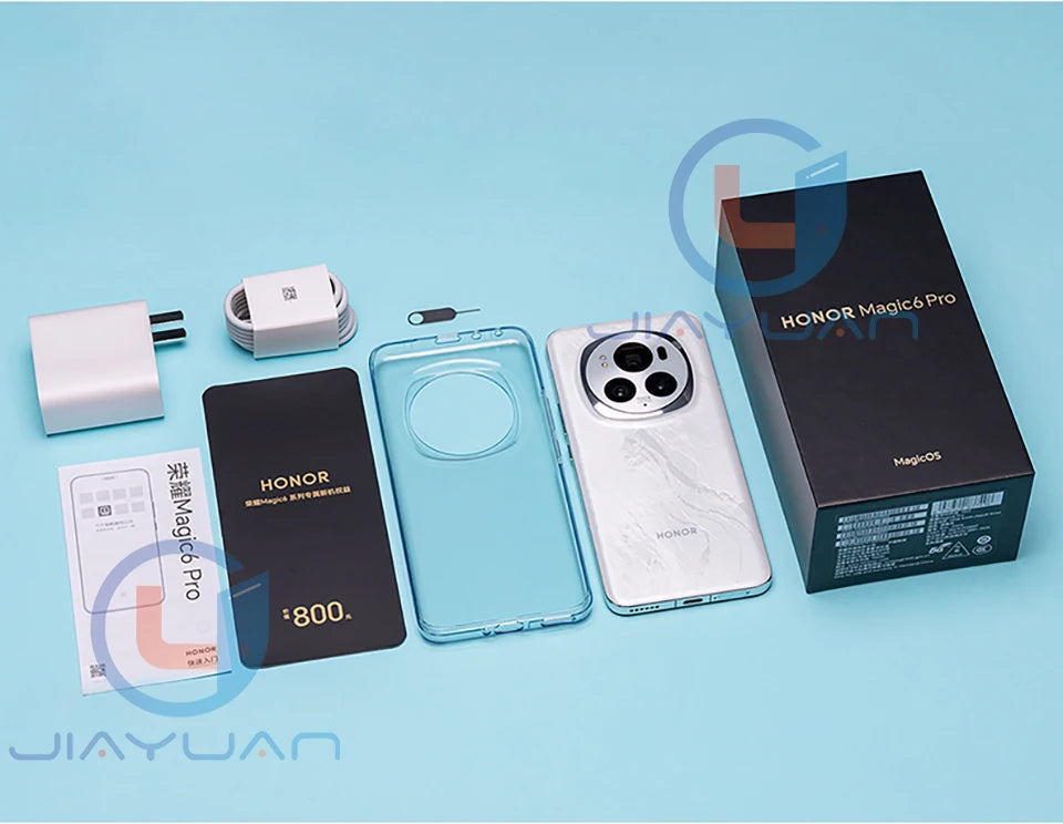 Original HONOR Magic 6 Pro 5G Mobile Phone 6.8" 120Hz Screen Snapdragon 8 Gen 3 Camera 180MP Battery 5600mAh GMS Smartphone SS69