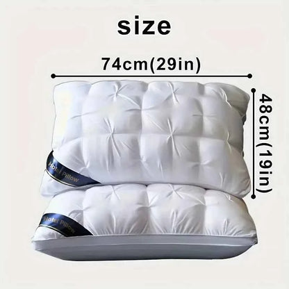 2-Piece Sleep Pillow Set, Soft Supportive Bed Pillows, Suitable for Back, Stomach, or Side Sleeping Luxury Hotel Pillows