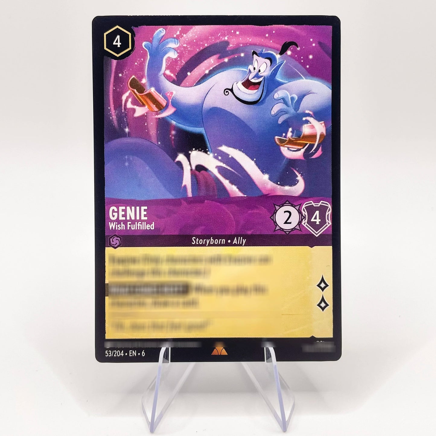 Proxy Popular Favorites Lorcana Card Genie - Wish Fulfilled 53/204 Azurite Sea TCG Near Mint Rare Cards SS69 10.69 53-EN-6