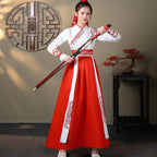 Chinese Hanfu Dress Women Clothing Vintage Ethnic Style Fashion Clothes Elegant Streetwear Casual Chinese Traditional Dress Men SS69