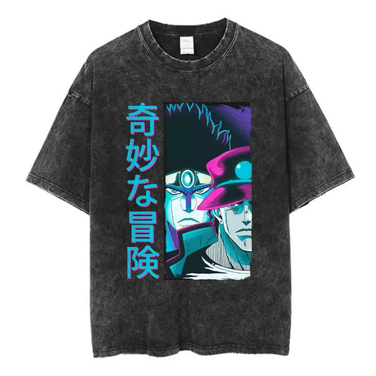 SS69 Men's Jojo Bizarre Adventure Killer Queen Graphic T-Shirt Cotton Tee