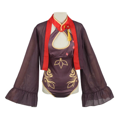 Genshin Impact Cosplay Swimsuit Miss Hina Lisa Hutao Raiden Shogun Sexy Bikini Women Anime Cosplay Costume