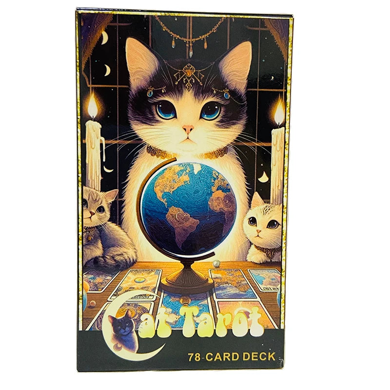 Cat tarot cards A 78-Card Deck Tarot Oracle Cards For Beginners Learning Fortune Telling Game Divination Tools For All Skill SS69 9.69 TC506