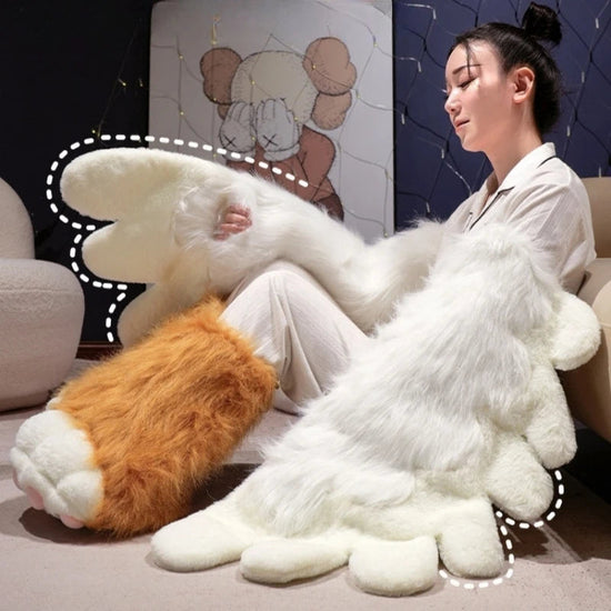 Fursuit Paw Gloves Boots Giant Wearable Wing Accessories Plush Toys Furry Cosplay Cat Bear Shoes Cute Fluffy Animal Manga Party SS69