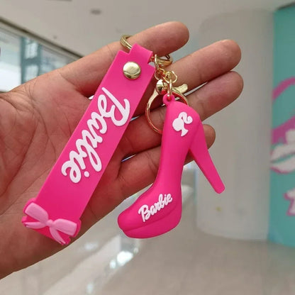 New MINISO Barbie Keychains for Backpack Pendant Bag Ornament Accessories Anime Kawaii Cute Creative Girls Gifts Wholesale SS69