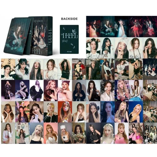 KPOP 55cards/set (G) I-DLE Album Card I FEEL Album GIDLE Ye Shuhua MINNIE Printed Photo Card LOMO Card Gift For Girls Collection SS69 7.69 WZ-5-GD03