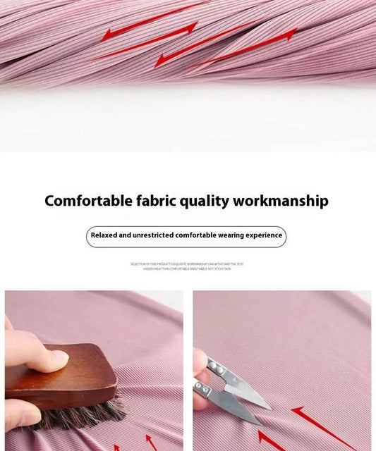 Summer Women's Maternity with Pockets Large Size Maternity Trousers Outside Wearing Thin Section of Ice Silk Draped Wide-Legged