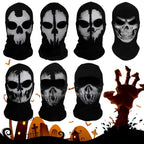 Ghost Skull Balaclava Full Face Mask for Cosplay & Cycling