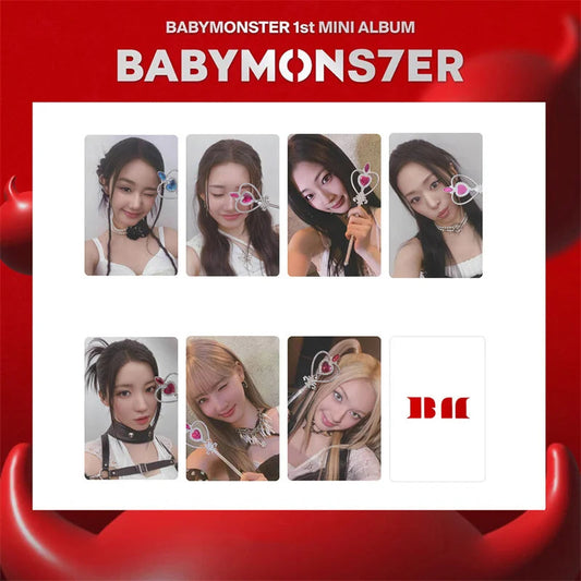 8pcs/set KPOP BABYMONSTER Album HAPPY 1000 DAYS LOMO Card Tea Lu Bao Monster Photo Card AHYEON HARAM RORA RUKA ASA Postcard SS69 7.69 CH-XK-BAB16
