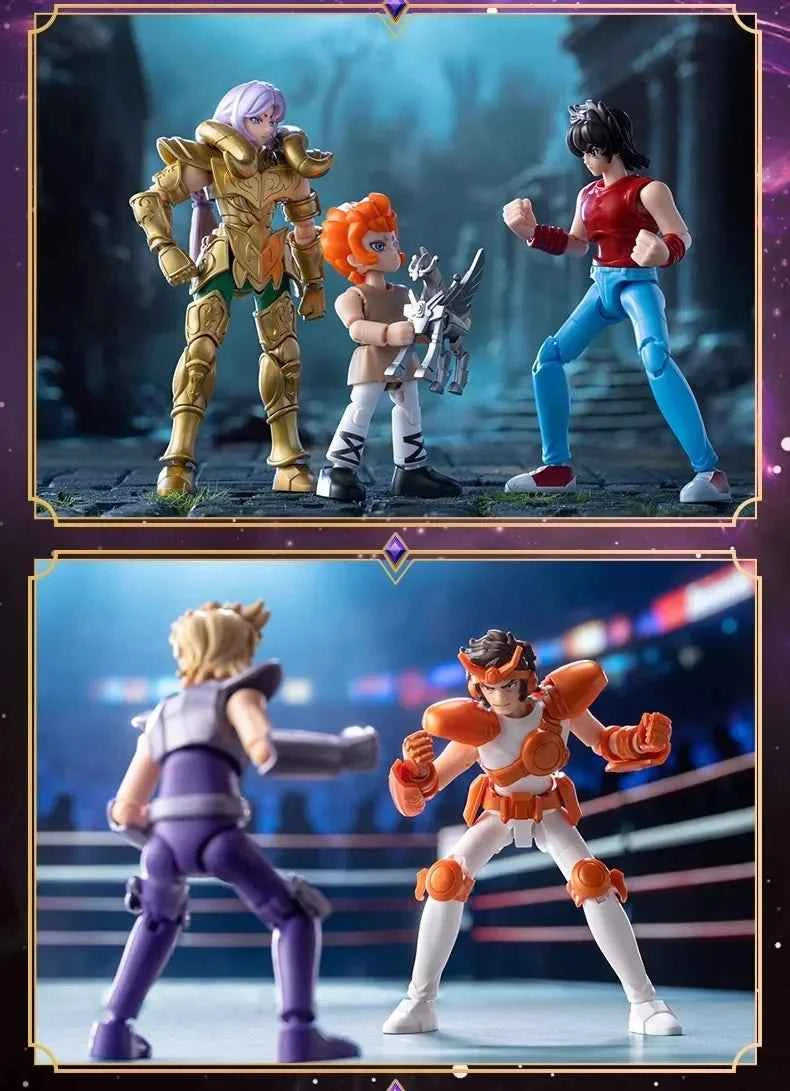 New 100% Original Blokees Saint Seiya Galaxy Version Vol.3 Anime Action Figure Model Toy Birthday Christmas Gift