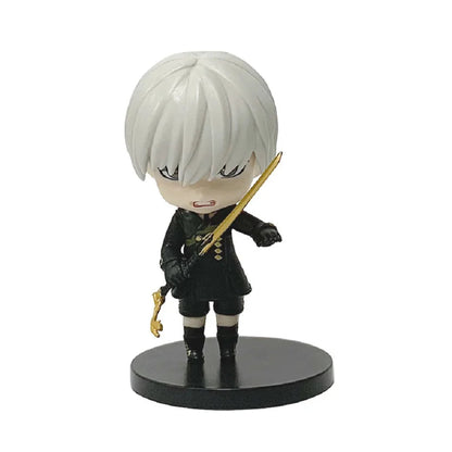 6pcs Q-version Anime Nier Mechanical Era Yurha 2B Miss Sister Sword Star Linkage 9S A2 Handmade Blind Box Doll Desktop Ornament SS69