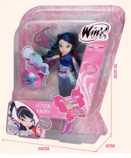 28cm High Believix Fairy&Lovix Fairy Girl Doll Action Figures Fairy Bloom Dolls with Classic Toys for Girl Gift  bjd
