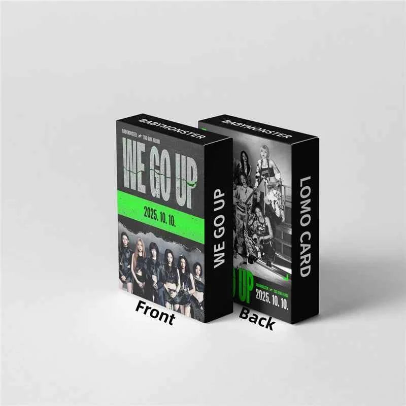 Kpop 55pcs/set Babymonster 2nd Mini Album Postcards WE GO UP Collectible Cards Photo Cards LOMO Cards AHYEON RORA RAMI CHIQUITA