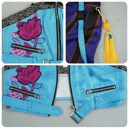 Kids Rumi Zoey Mira Cosplay KPop Demon Hunters Costume Women Girls Black Golden Suit Saja Boys Halloween Role Playing Outfits