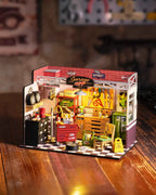 Robotime Rolife Becka's Baking House 3D Puzzle DIY Miniature Dollhouse Kit Amazing Gift for Children DG161
