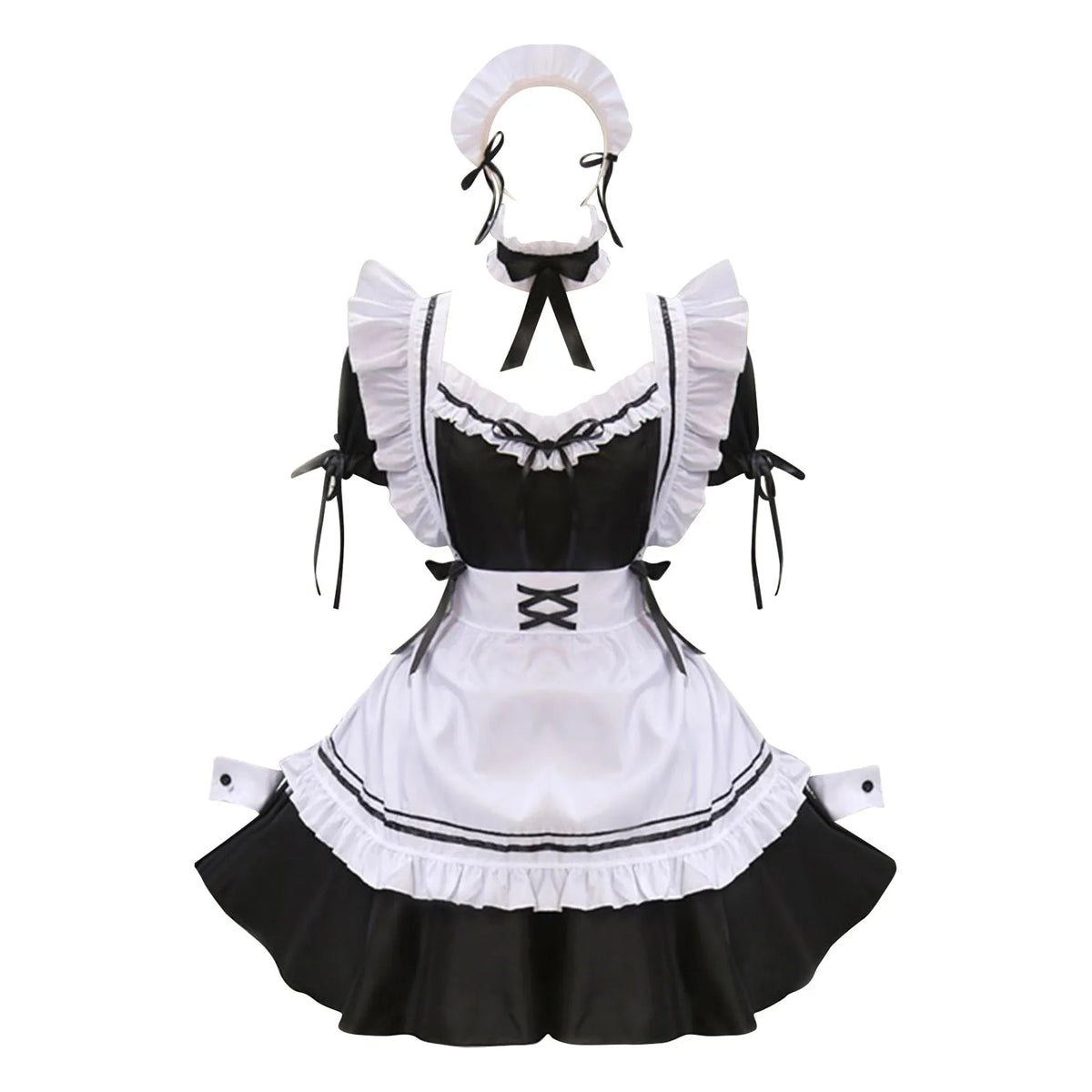 Black Pink Lolita Maid Costumes Cute Girls Women Lovely Maid Cosplay Costume Animation Show Japanese Outfit Dress Clothes S-5XL - SS69