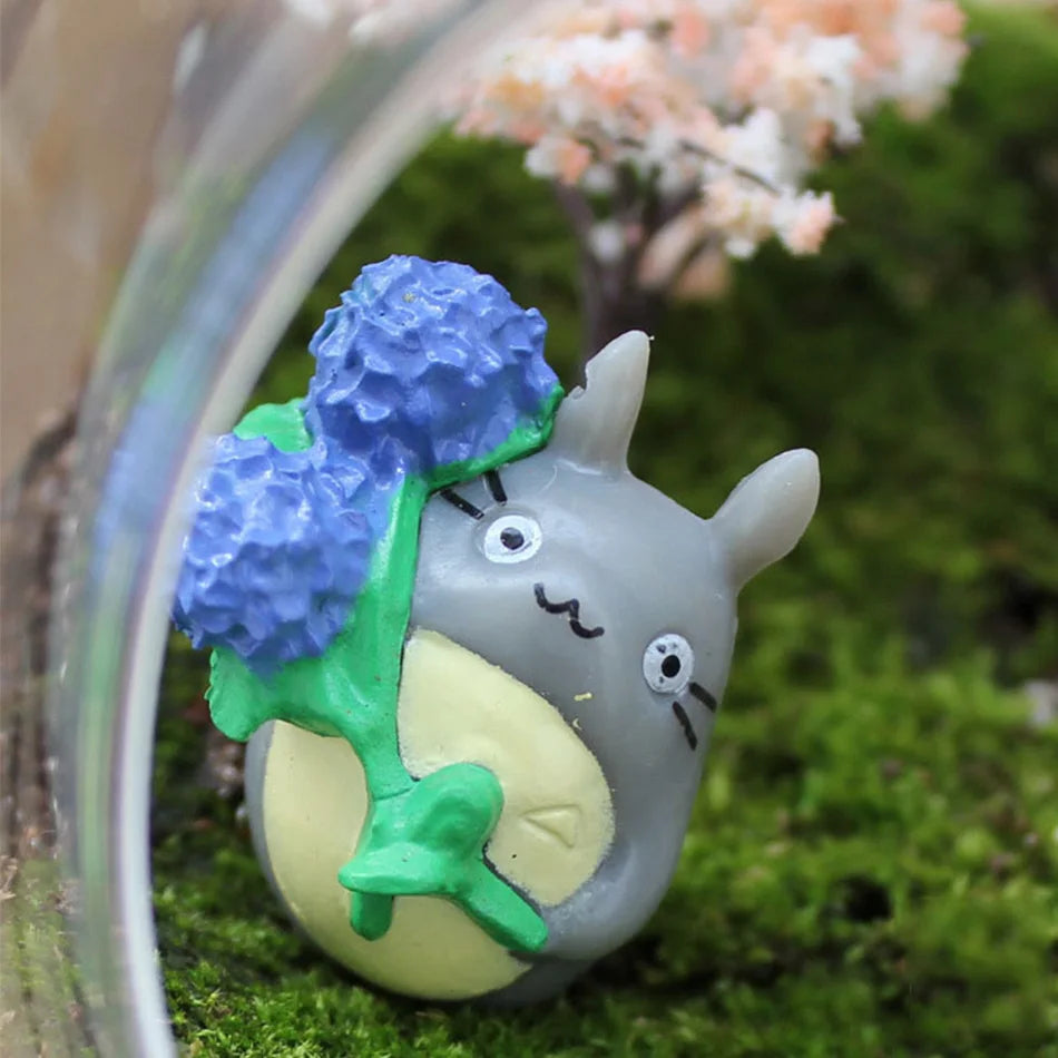 Totoro Mini Figure PVC 1-3cm Anime Micro Landscape Ornament