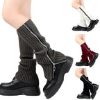 Gothic Women's Striped Leg Warmers Lolita Long Socks Knitted Leggings Japanese Sweets Winter Socks Kawaii Arm Ankle Warmers Y2k SS69