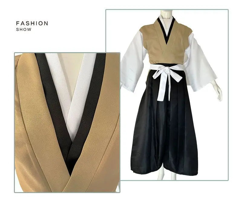 Anime Tsugikuni Yoriichi Cosplay Costume Wig Halloween Party Kimono